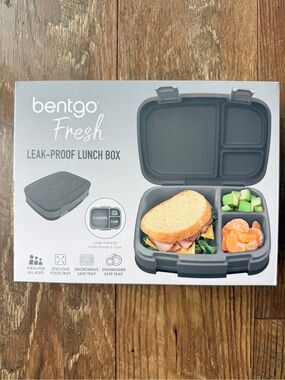 NIB Bentgo Fresh Leak-Proof Lunch Box - Charcoal Gray